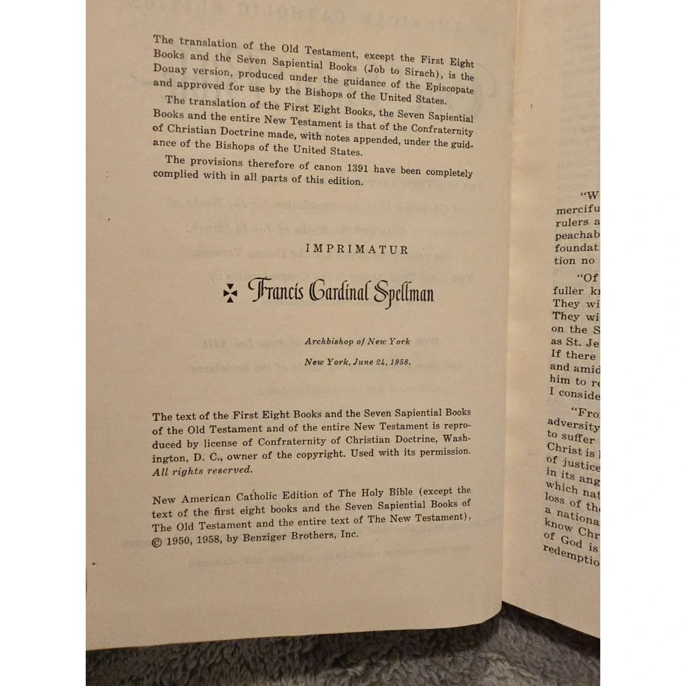1958 Confraternity Version of The Holy Bible (New American Catholic Edition)‎